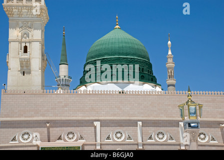 Die Moschee des Propheten Masjid al-Nabawi Medina Saudi Arabien Stockfoto