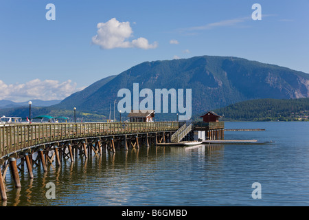 Pier "Salmon Arm" Britisch-Kolumbien Kanada Stockfoto