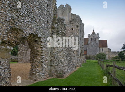 Skelettteile Priory, West Sussex, England Stockfoto