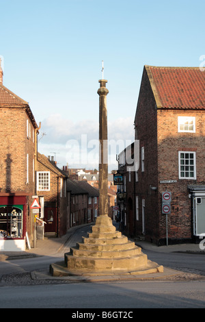 Markt Kreuz Bedale North Yorkshire England 14. Jahrhundert Stockfoto