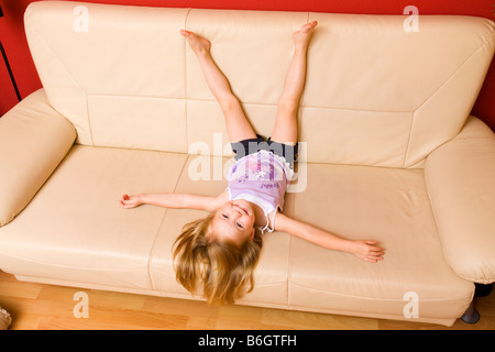 Kleines Mädchen 4 Jahre alt Stockfoto