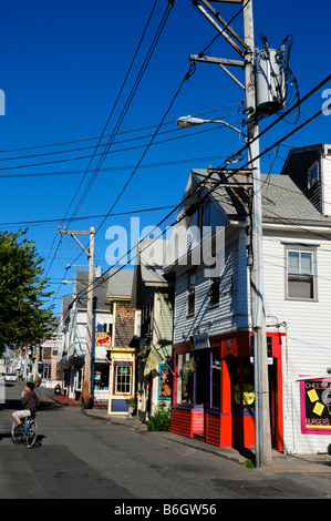 Einkaufsstraße, Provincetown, Cape Cod, USA Stockfoto