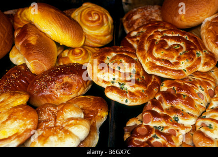 Gebäck im Markt in der alten Stadt Lijiang Yunnan Provinz China Asien Stockfoto