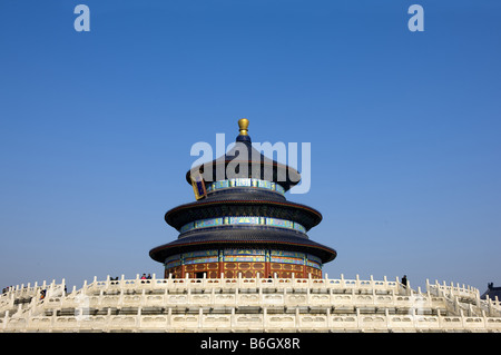 China Peking Tempel des Himmels Halle des Gebets für gute Ernte Stockfoto