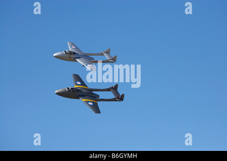 de Havilland Vampire Jet Schlachtflugzeug Stockfoto