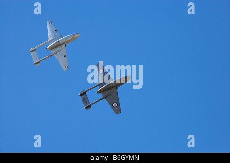 de Havilland Vampire Jet Schlachtflugzeug Stockfoto