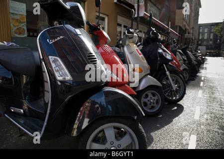 Roller in London geparkt. Stockfoto