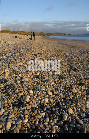 Fischer, Newgale, Pembrokeshire Stockfoto