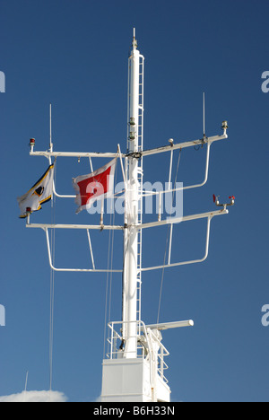 Kommunikation-Mast auf Malta, Gozo Fähre Stockfoto