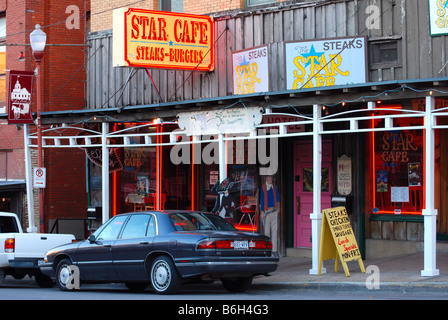 Star Cafe in Fort Worth Stockyards Stockfoto