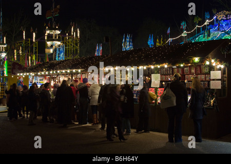 Winter-Wunderland Messe - Hyde Park - London Stockfoto