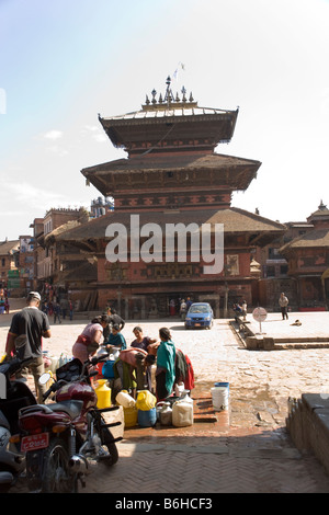 Bhairabnath-Tempel in der Taumadhi Tole Square Bhaktapur im Zentraltal Kathmandu in Nepal Stockfoto