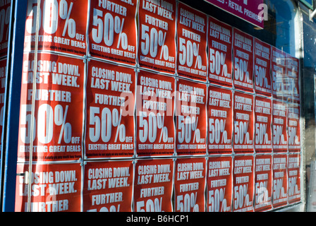 Schließung Stockfoto