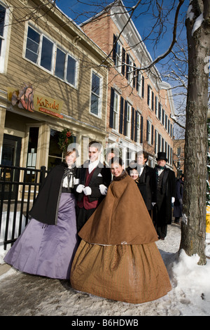 Jährlichen Dickens Christmas Skaneateles New York State Finger Lakes Region Stockfoto