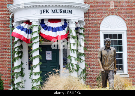 JFK Museum in Hyannis Cape Cod MA für Weihnachten USA eingerichtet Stockfoto