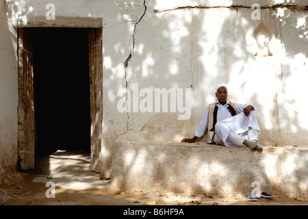 Person in Ghadames Stockfoto