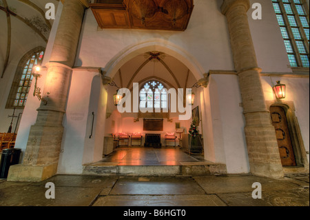 HDR-Foto im Inneren der Kirche St. Bavo oder Grote Kerk Haarlem Holland Niederlande Stockfoto