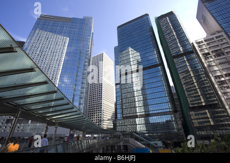 Stadtbild im Central District während der Tag Hong Kong Stockfoto