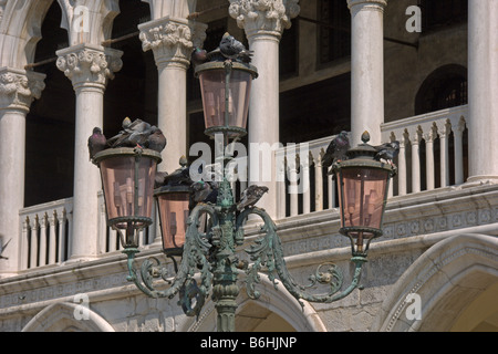 Dogenpalast Detail Piazza San Marco Venice Italien April 2008 Stockfoto