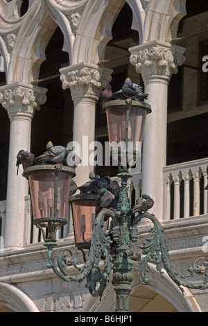 Dogenpalast Detail Piazza San Marco Venice Italien April 2008 Stockfoto