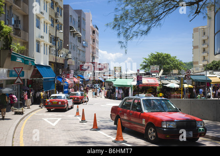 Straßenszene in Stanley Hong Kong Stockfoto