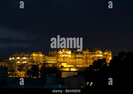 Stadtschloss. Udaipur. Rajasthan. Indien Stockfoto