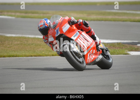 MOTO GP BRITISH GRAND PRIX DONNINGTON PARK 20. JUNI 2008 NO: 1 CASEY STONER Stockfoto