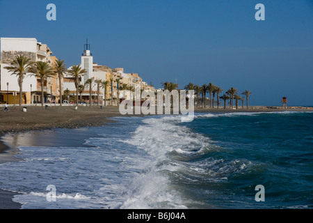 Europa Spanien Costa del Sol Torrenueva Strand Stockfoto