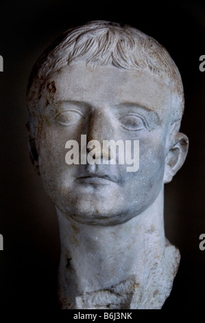 Türkei Istanbul Museum Kaiser Tiberius 14 37 n. Chr. Marmor Pergamon Bergama Roman Julio Claudian Dynasty Stockfoto