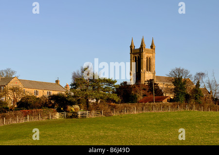 St. Michael und alle Engel Kirche, Broadway, Worcestershire, England, Vereinigtes Königreich Stockfoto