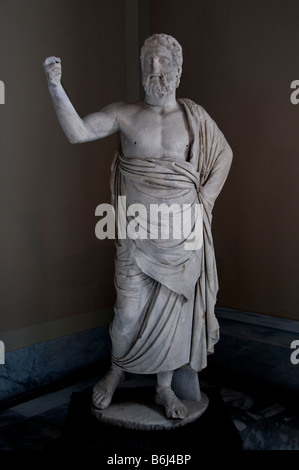 Statue des obersten Gottes Zeus Amon Gottes Himmel Marmor Pergamon Bergama römischen 2. Jahrhundert n. Chr. Stockfoto