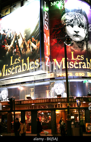 Les Miserables Queens Theatre, London Stockfoto