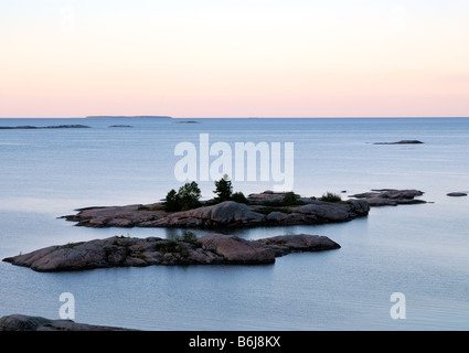 Dies erfolgte auf dem Chickanishing Trail, Killarney Park, mit Blick auf Huron-See, Ontario Stockfoto