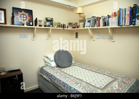 Einen Liegeplatz (Schlafzimmer) eines Rentners Chelsea im Royal Hospital in London. Stockfoto