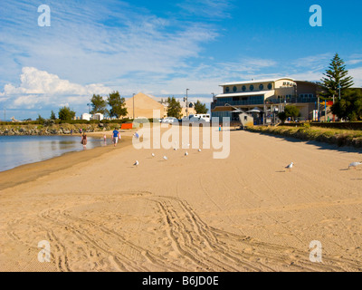 Strand neben dem Hafen Bunbury Western Australien WA Stockfoto