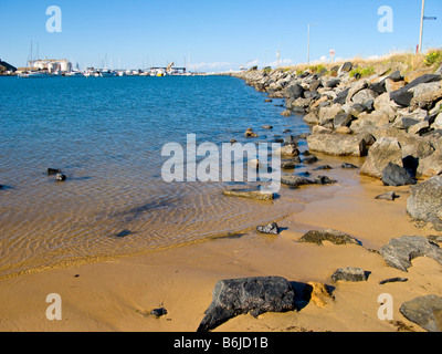 Strand neben dem Hafen Bunbury Western Australien WA Stockfoto