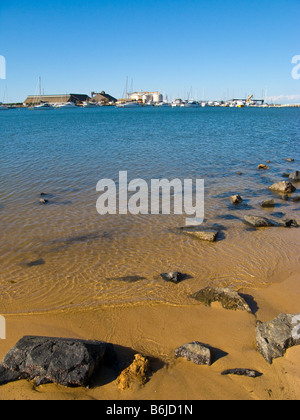 Strand neben dem Hafen Bunbury Western Australien WA Stockfoto