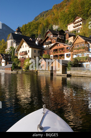 Stadt von Hallstatt am Hallstätter See See in Österreich Stockfoto