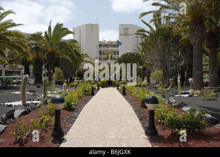 Die Hotel Gran Melia Salinas Costa Teguise Lanzarote. Fünf-Sterne-Hotel am Strand von Lanzarote Künstler Cesar Manrique entworfen Stockfoto