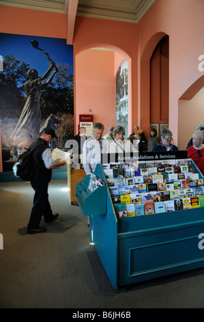 Touristeninformation in Savannah Georgia USA Stockfoto