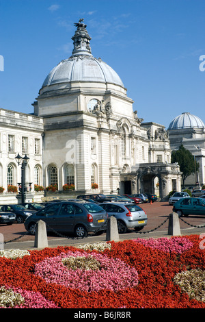 Cardiff City Hall Cathays park cardiff Stockfoto