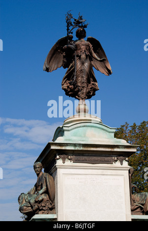 Denkmal für diejenigen getötet im Burenkrieg, Cathays Park, Cardiff, Wales. Stockfoto