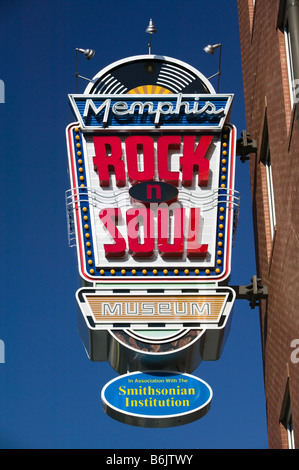 USA, Tennessee, Memphis, Memphis Rock & Soul Museum Stockfoto