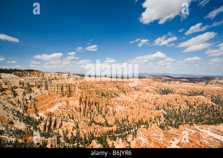 Die Hoodoo Felsformationen aus Sicht der Bryce in Bryce-Canyon-Nationalpark in Utah Stockfoto