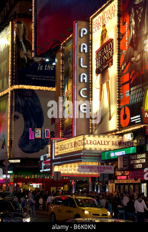 Das Palace Theatre am Broadway in Manhattan New York City New York USA Stockfoto