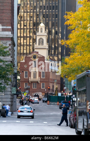 Das Old State House in Boston Massachusetts, USA Stockfoto