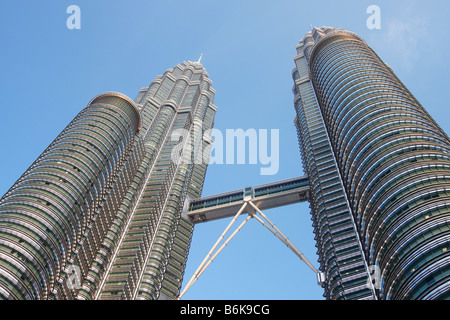 Blick auf die Petronas Towers, Kuala Lumpur Stockfoto