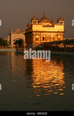 der Goldene Tempel von Amritsar Stockfoto