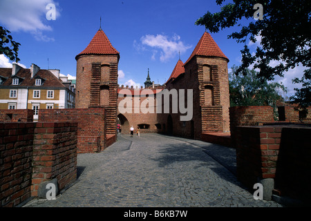 Polen, Warschau, Barbican Stockfoto