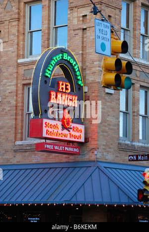 Restaurant in der historischen Fort Worth Stockyards in ft. Worth, Texas Stockfoto